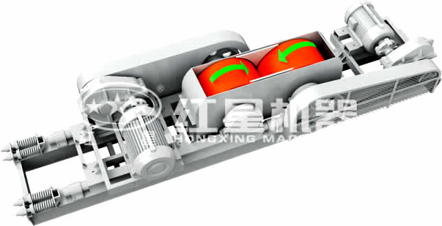 對輥式制砂機工作結(jié)構