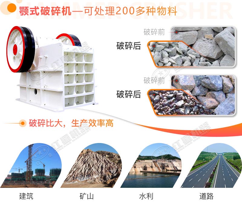 顎式破碎機應用領(lǐng)域眾多 顎式破碎機應用領(lǐng)域眾多