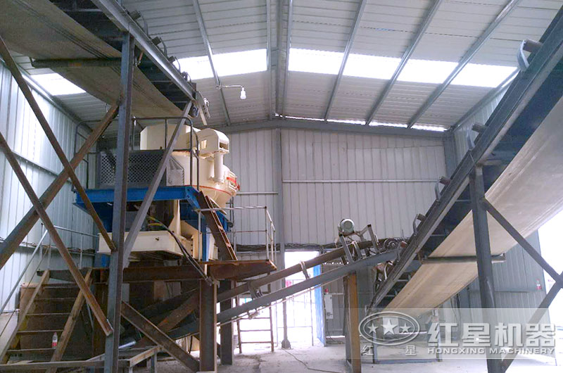 室內(nèi)機(jī)制砂生產(chǎn)線實拍 室內(nèi)機(jī)制砂生產(chǎn)線實拍