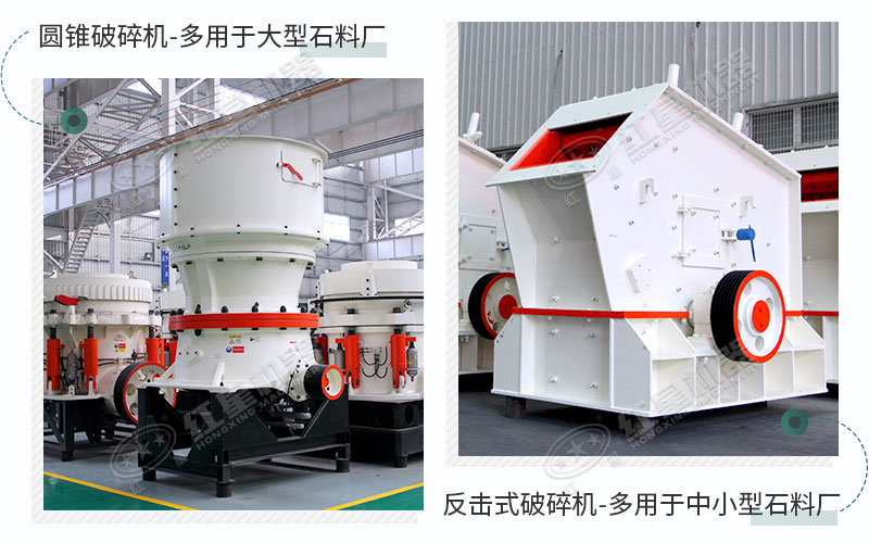 圓錐破碎機與反擊式破碎機 圓錐破碎機與反擊式破碎機