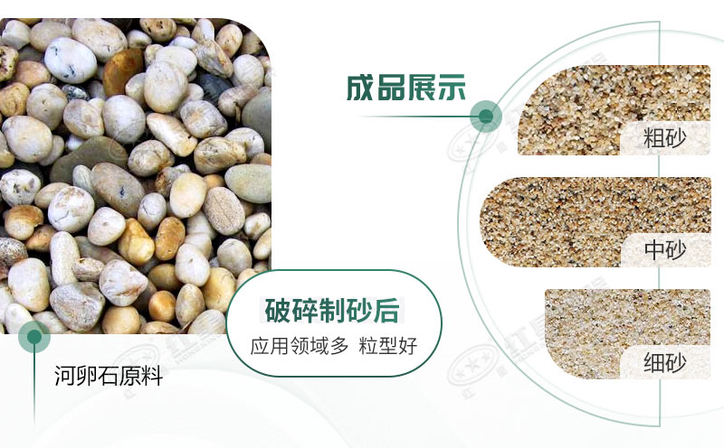 河卵石制沙劃算嗎？河卵石制沙機(jī)出來的沙商混站能用嗎？