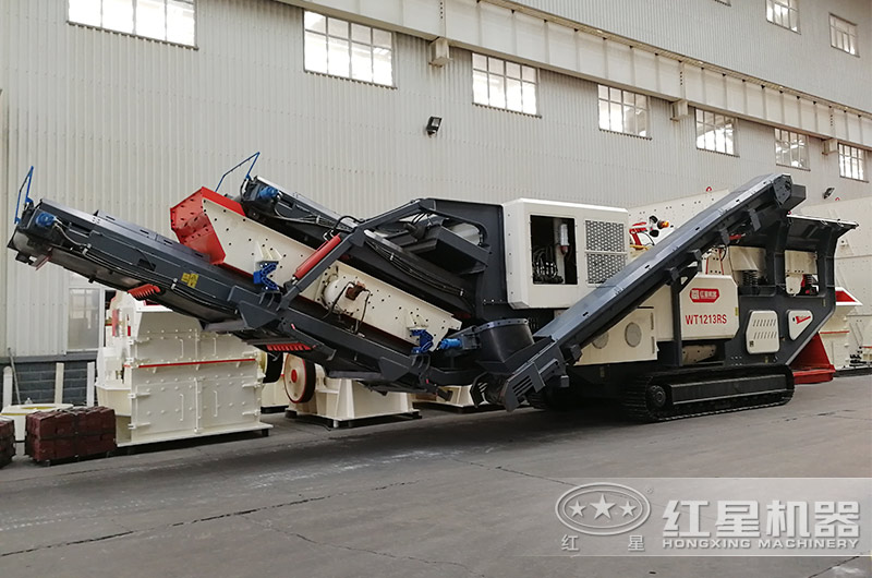 花崗巖石制砂、場地有限怎么辦？這臺移動制沙機幫你搞定