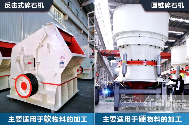 中細碎破碎設(shè)備該如何選？以常見的圓錐破和反擊破對比來為您分析